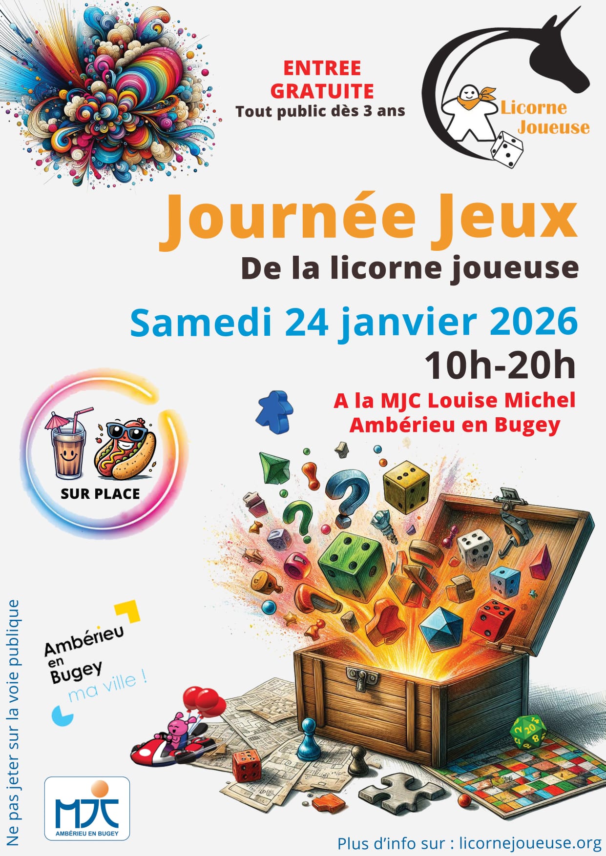 Samedi 24 Janvier de 10H à 18H